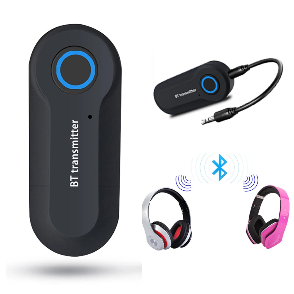 Bluetooth 4,2 ТВ передатчик aptX 3,5 мм Jack аудио адаптер для ТВ и сопряжение