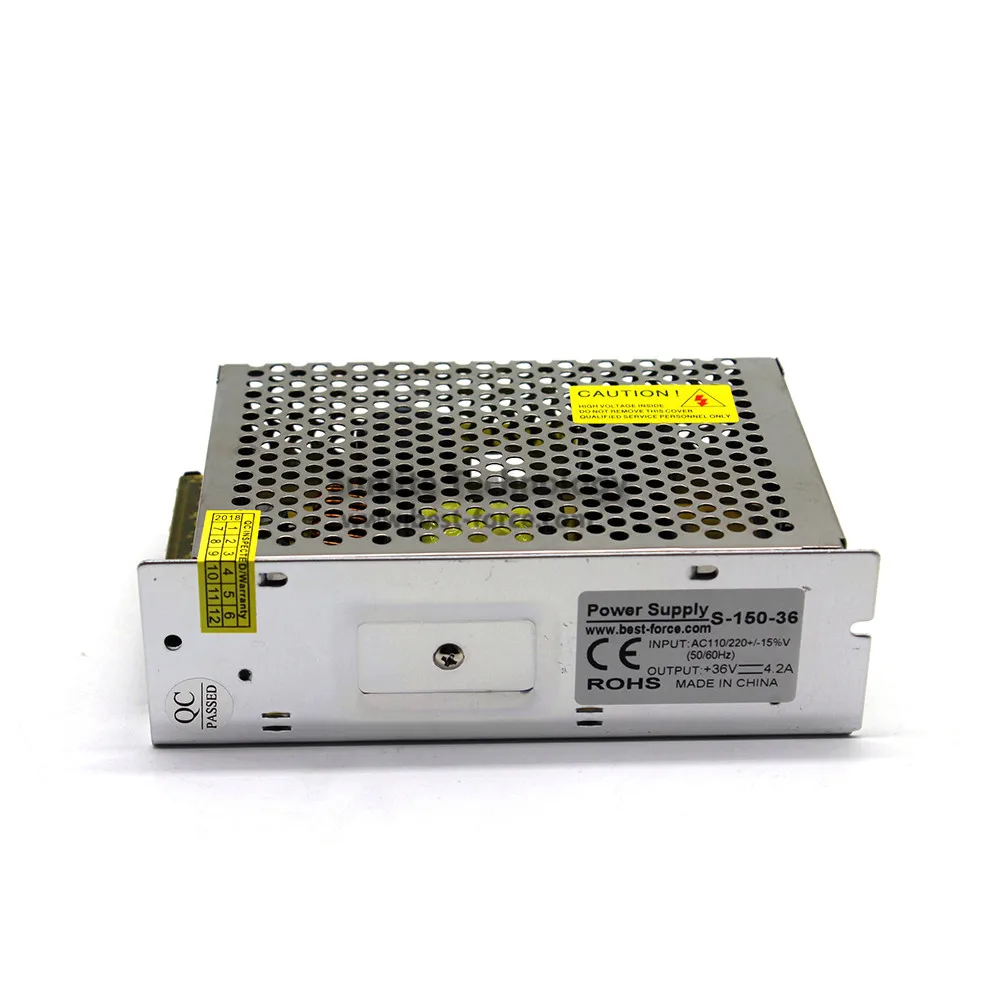 Регулируемый 36V 4.2A 150W импульсный источник питания 110V 220V AC к Dc36v для CNC CCTV 3D принтер