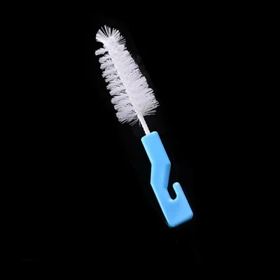 Nipple Brush--Blue Детское Силиконовое фруктовое зубное кольцо растительное нипплермясное пюре для кормления пищевая штука Нибблер Прорезыватель жевать игрушки 3 размера раскладной дуршлаг s m l - Цвет: Nipple Brush--Blue