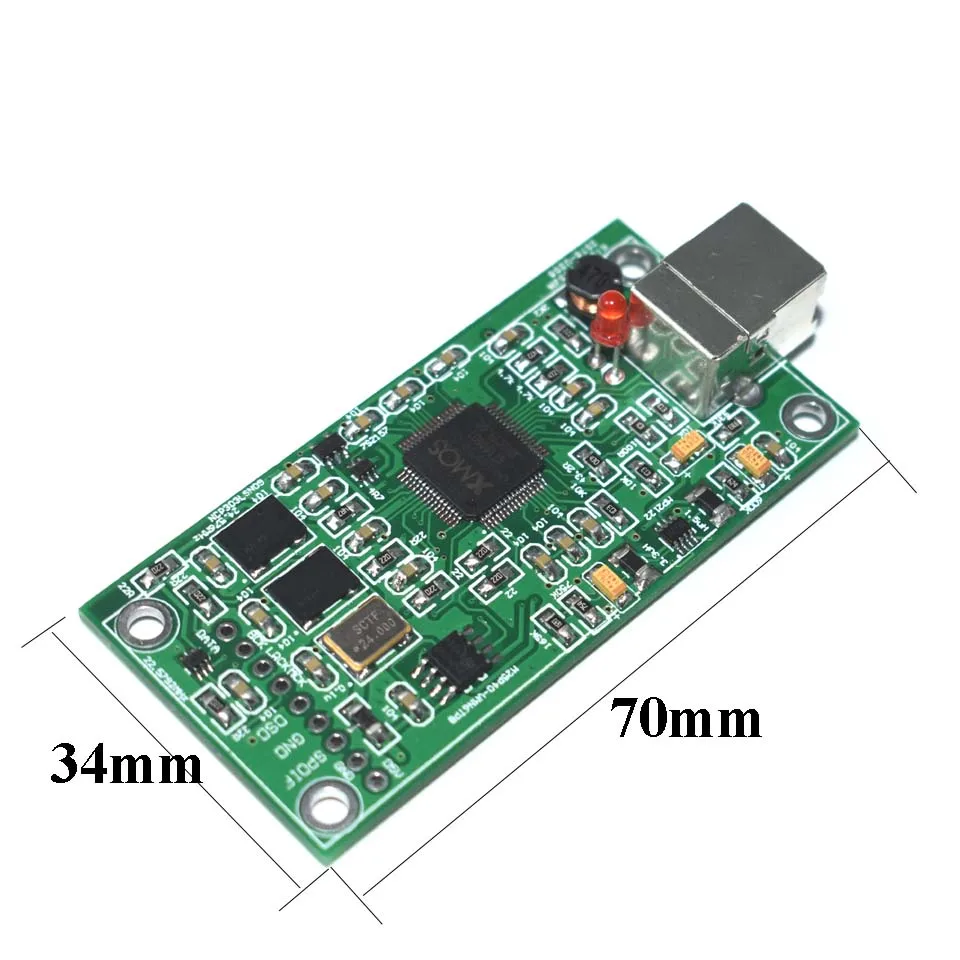 Обновление SITIME Кристалл XMOS XU208 USB 384K 32B модуль ies SPDIF выход поддержка DSD для ES9018 9028 9038PRO ЦАП