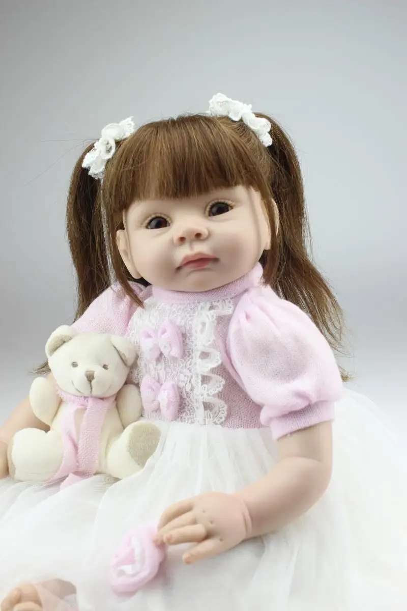 Kawaii 55 см детские игрушки для девочек кукла девочка реалистичные куклы