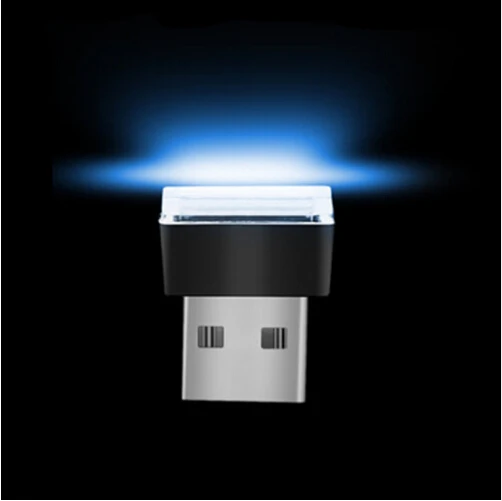 Универсальная автомобильная USB светодиодное декоративное освещение авто Запчасти для Kia Rio K2 K3 K5 K4 Cerato, Sportage R, SORENTO, Mohave, Оптима - Название цвета: Синий