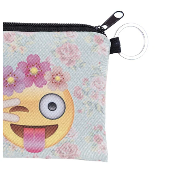 Горячие милые QQ Expression сумки 3D тиснение портмоне многофункциональные сумка для