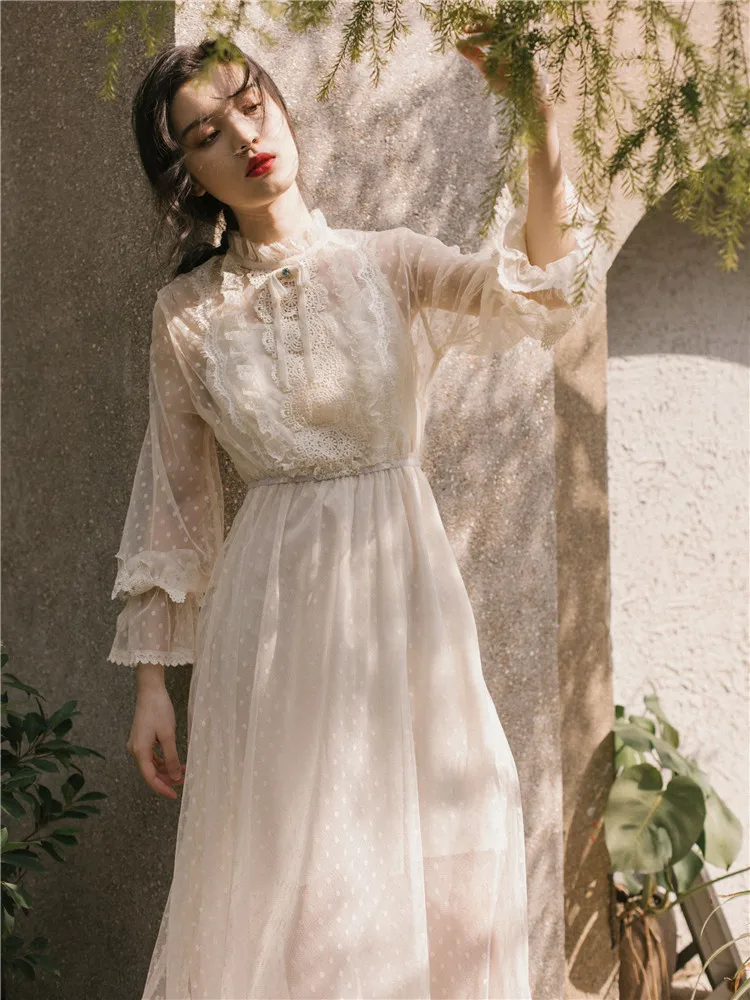 2019 новые модные женские платья винтажное французское платье принцессы из двух