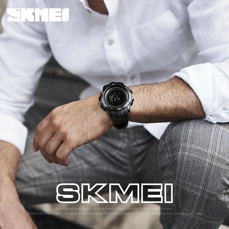 Часы наручные SKMEI Мужские Цифровые спортивные водонепроницаемые светящиеся с