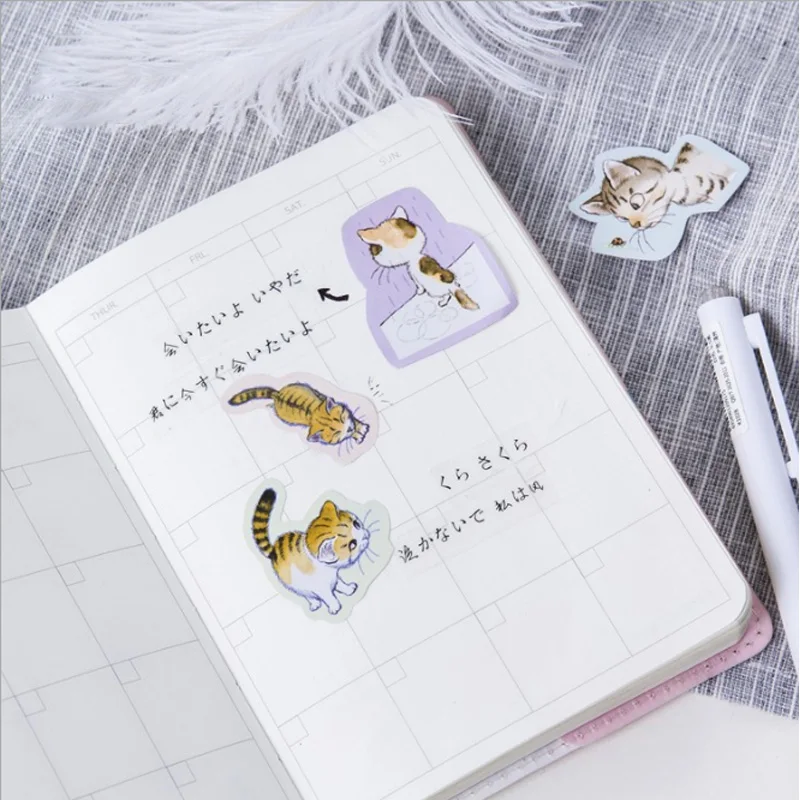 

45pcs/box kawaii Boxed DIY stickers decoration diary posted album scrapbooking decorations sealing stickers stationery