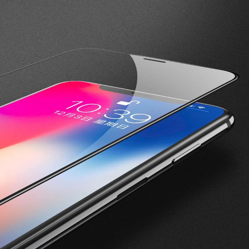 IPhone X XS 3D закаленная Защитная стеклянная пленка для экрана полное покрытие защиты