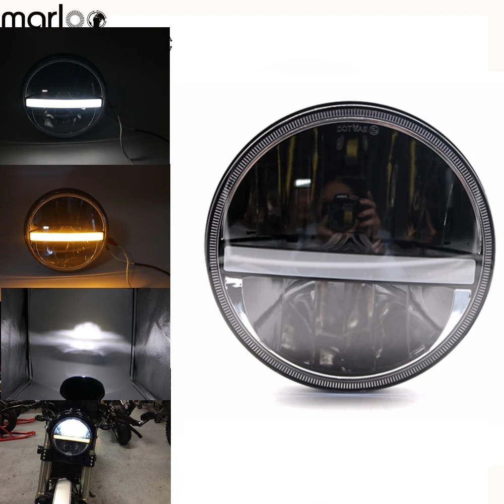 Мотоцикл " фара светодиодный ангельские глазки DRL для Kawasaki Vulcan VN 500 750 800 900 1500 1600 1700