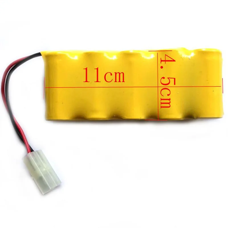 Высокая мощность 6 V 2500 mAh SC перезаряжаемый Ni-MH аккумулятор с соединитель Tamiya Разъем для RC автомобилей RC лодка игрушки с дистанционным управлением