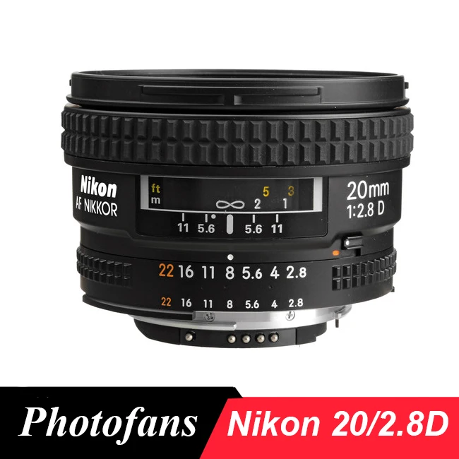 Объектив Nikon 20 2 8 D NIKKOR AF мм f/2.8D для объективов D80 D90 D300 D7100 D7200 D500 D700 D610 D750 D800 D810 D3 D4