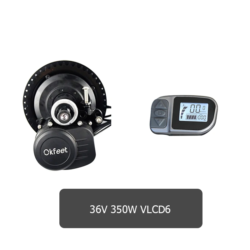36v350w VLCD6 Tsdz2 Tongsheng 36V 48V 250W 350W 500W вращающий момент Сенсор vlcd6 Дисплей середине приводной двигатель электрический велосипед электровелосипед велосипед комплект с светильник - Цвет: 36v350w VLCD6