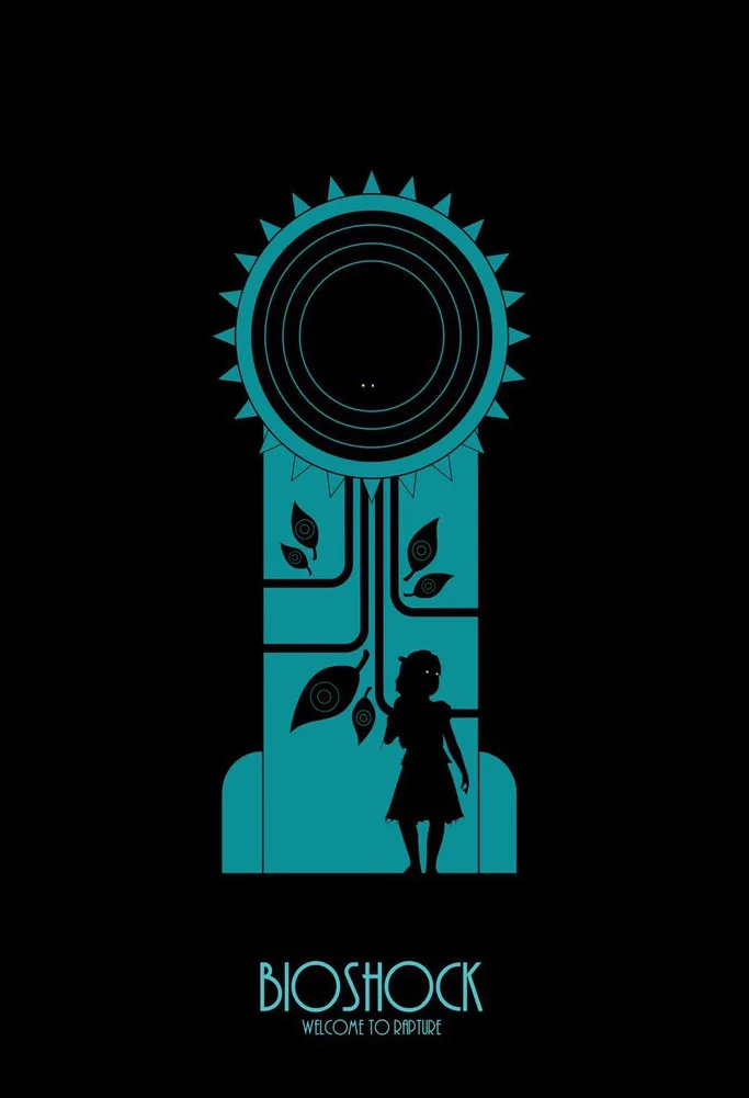 MX021 Горячая видео игра BioShock восхищение Туризм бесконечная пользовательская картина А4 А3 а2 плакат искусство шелк Холст Домашний номер настенный принт Декор