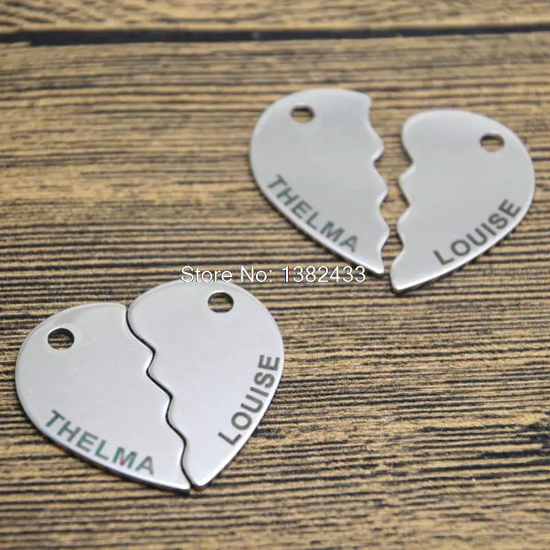 5 комплектов подвеска с изображением разбитого сердца 17x28 мм|heart charm pendant|charm pendantcharm