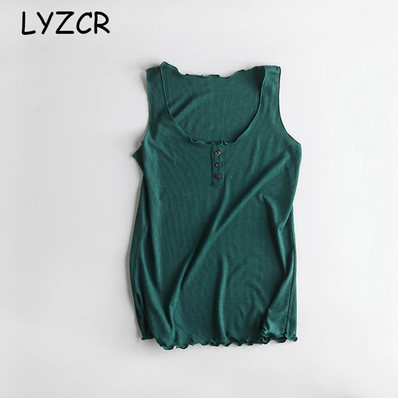 Майка женская трикотажная на пуговицах пикантная блузка без рукавов топ с