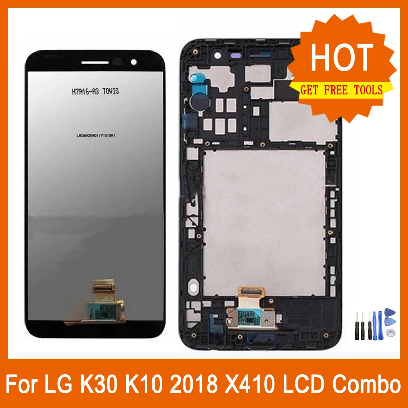 Для ЖК-дисплея LG K10 2018 K30 Замена сенсорного экрана для 2018X410 LMX410 LMX410TK аксессуары +