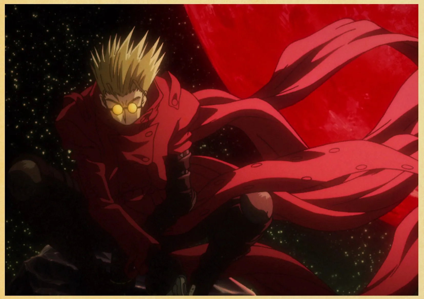 T015 Trigun аниме Ретро плакат стикер бар настенные наклейки декоративные настенные украшения дома - Цвет: T015