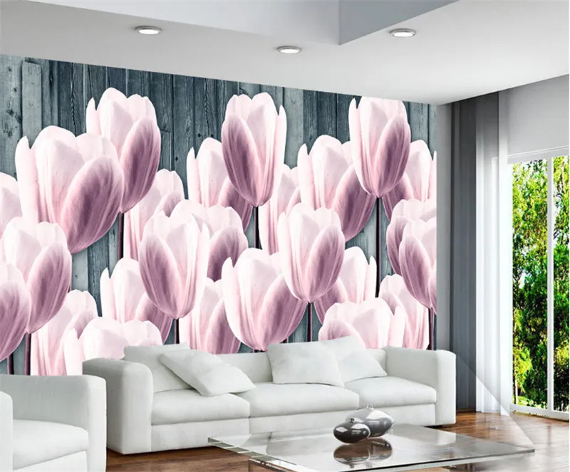 Flower Wall Mural Custom 3 d Modern Wallpaper Desktop Hd Murals Family Decor 3d for Bedroom Home Ideas | Обустройство дома
