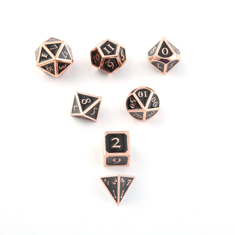 Креативные dnd металлические игральные кости реквизит для ролевых игр