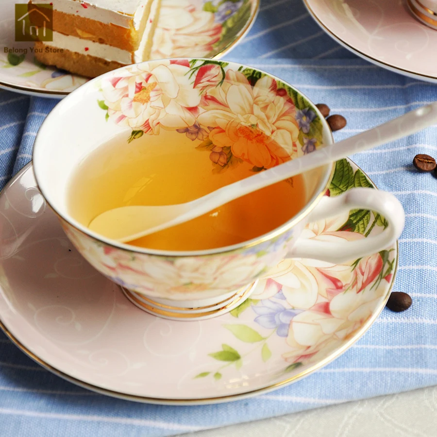 Фарфора Чай и кофейные кружки Горячая Кофе чашки молока тарелки фарфоровые