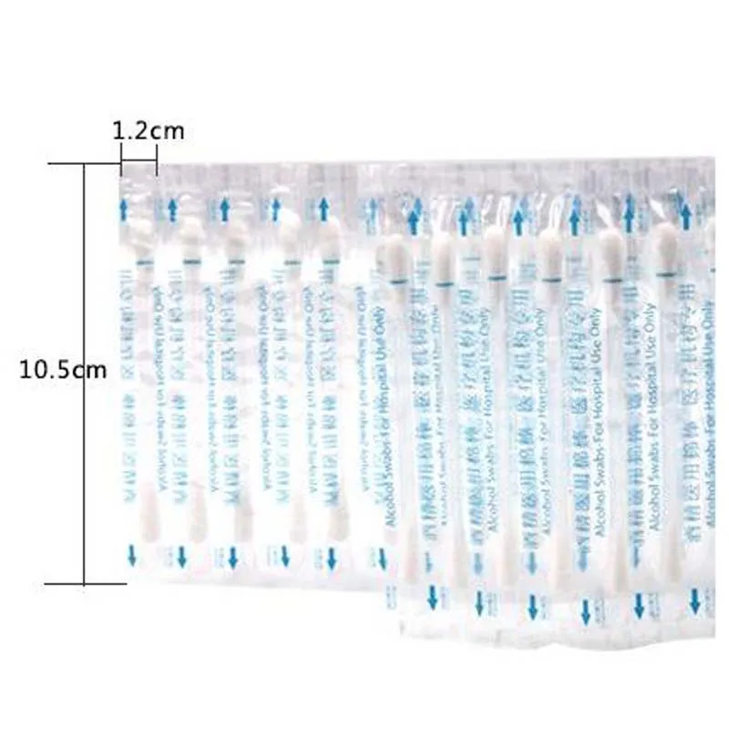 80 шт Одноразовая Медицинская спиртовая ватных палочек алкоголь дезинфекции