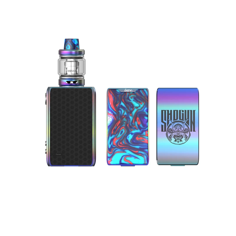 Оригинал IJOY SHOGUN JR Kit 126 Вт TC Mod Box Vape с Subohm TANK Mesh Coil электронная сигарета