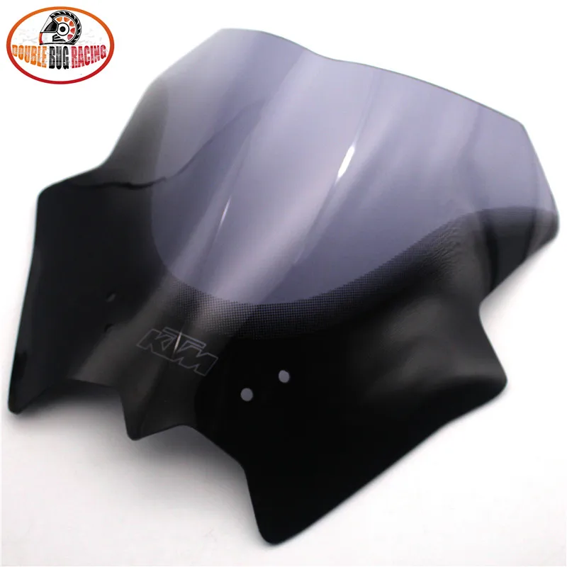 smoke Мотоцикл ветровое стекло козырек Отражатель подходит для KTM DUKE 125 200 390 duke125 duke200 duke390 Duke120 200 390 - Цвет: smoke