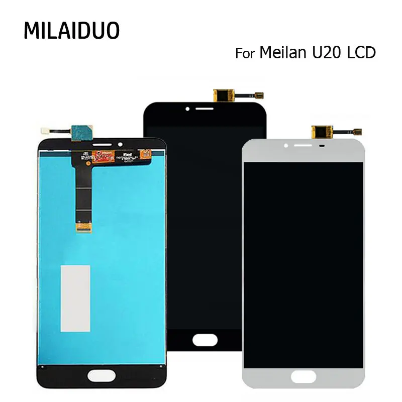 

ЖК-дисплей для Meizu U20 для Meilan U20 5,5 "кодирующий преобразователь сенсорного экрана в сборе Замена Белый Черный без рамки
