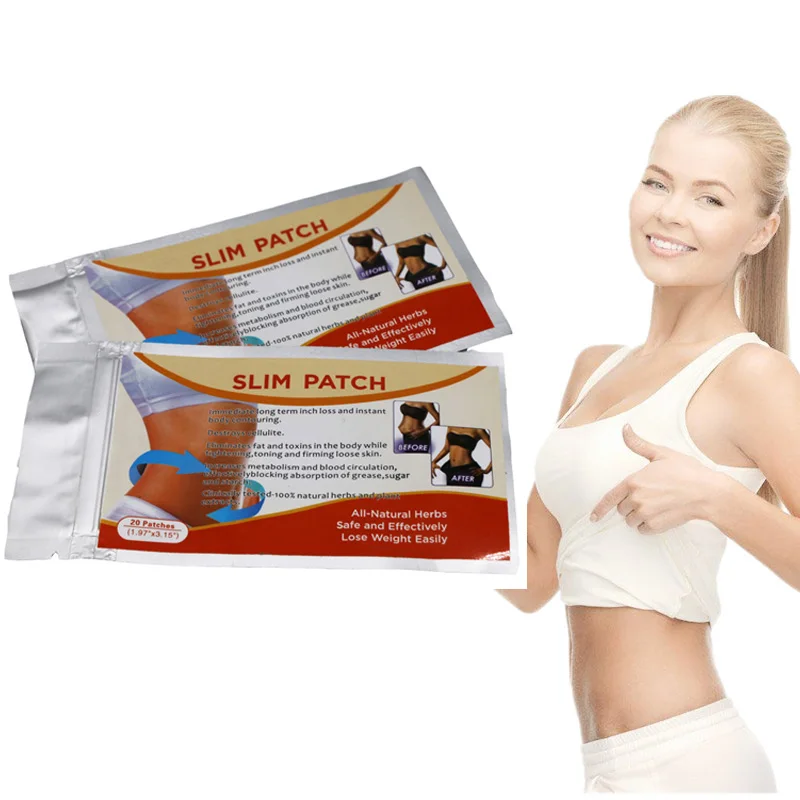 

40pcs=2bags/lot Slimming Navel Sticker Slim Body Wraps Adhesive Patch Weight Loss Burning Fat Products for Women