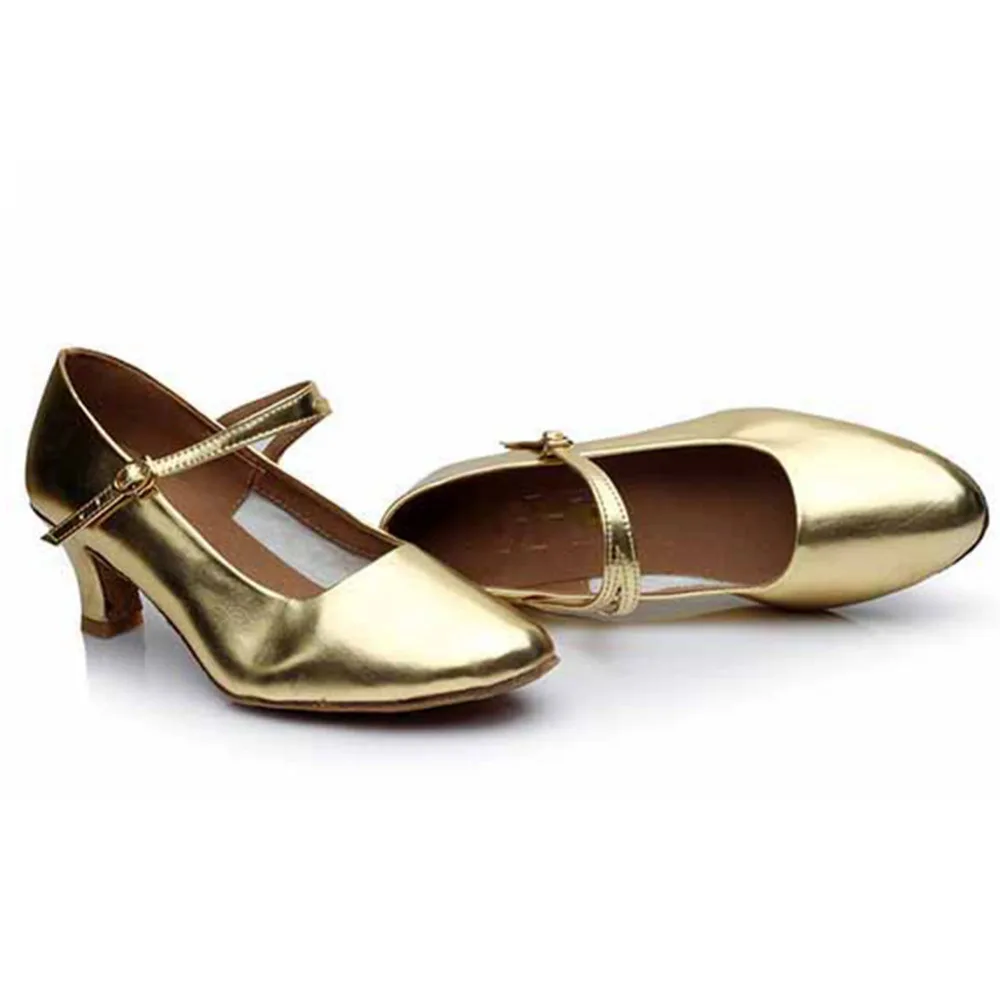 Женские современные туфли для бальных танцев черные серебристые золотистые на