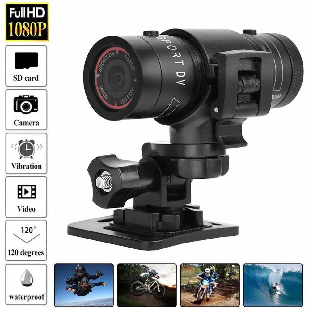 3MP F9 Full HD 1080P Мини видеокамера маленькая алюминиевая Спортивная Экшн камера