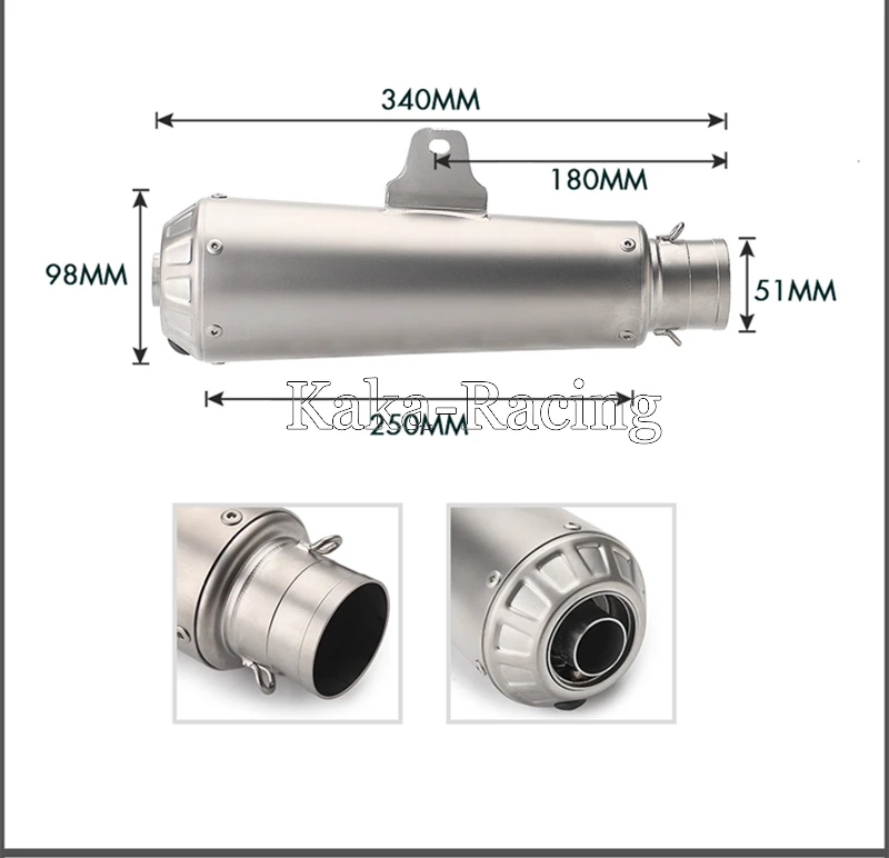 YZF-R3 YZF-R25 MT-03 мотоцикл выхлопной глушитель трубы спереди до середины