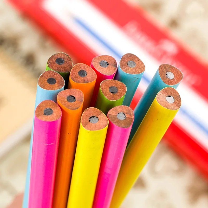 Faber Castell 1322 треугольный студенческий графитовый карандаш черные чернила Цветной