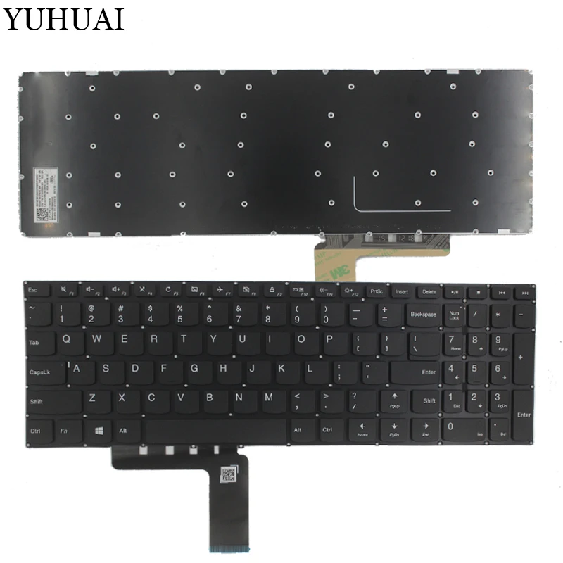 Новая американская клавиатура для lenovo Ideapad 310-15 310-15ABR 310-15IAP 310-15ISK 310-15IKB Клавиатура для ноутбука английская черная без подсветки черная