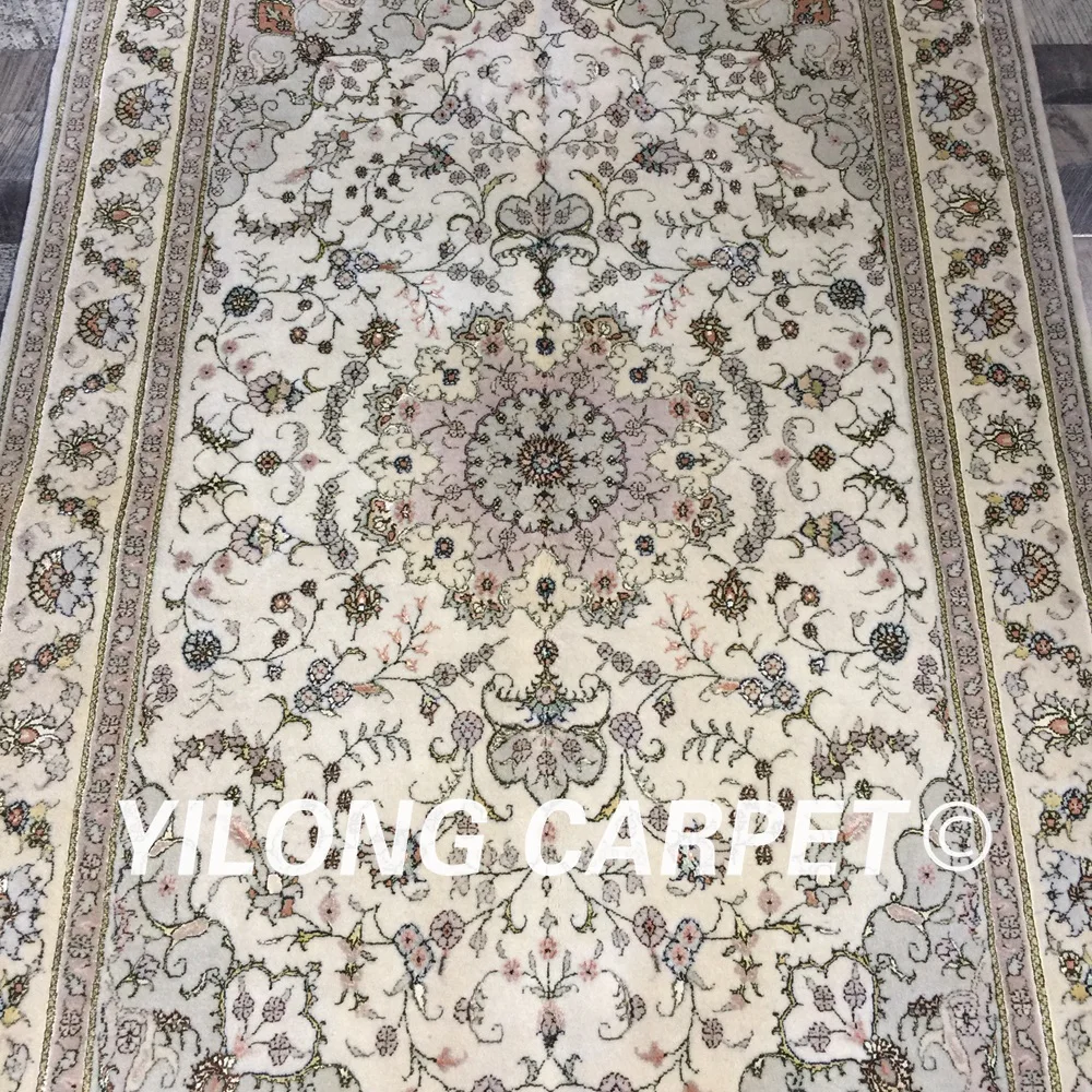 Yilong 4 'x 6' Традиционный китайский шерстяной ковер Изысканный тонкий мягкий