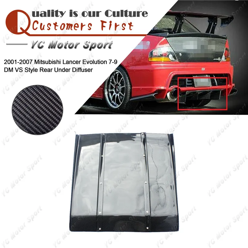 

Car Accessories Carbon Fiber JDM VS Style Rear Under Diffuser Fit For 2001-2007 Evolution 7-9 EVO 7 8 9 Rear Diffuser Lip