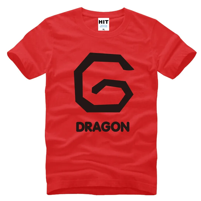Брендовая мужская футболка с принтом BIGBANG BB GD G-dragon модная 2015 хлопковая коротким
