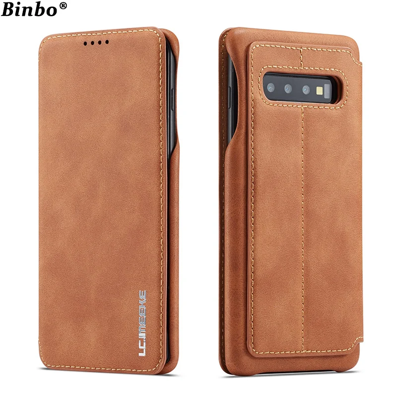 Чехол Binbo для Samsung Galaxy S10 Plus чехол книжка E кошелек из искусственной кожи с