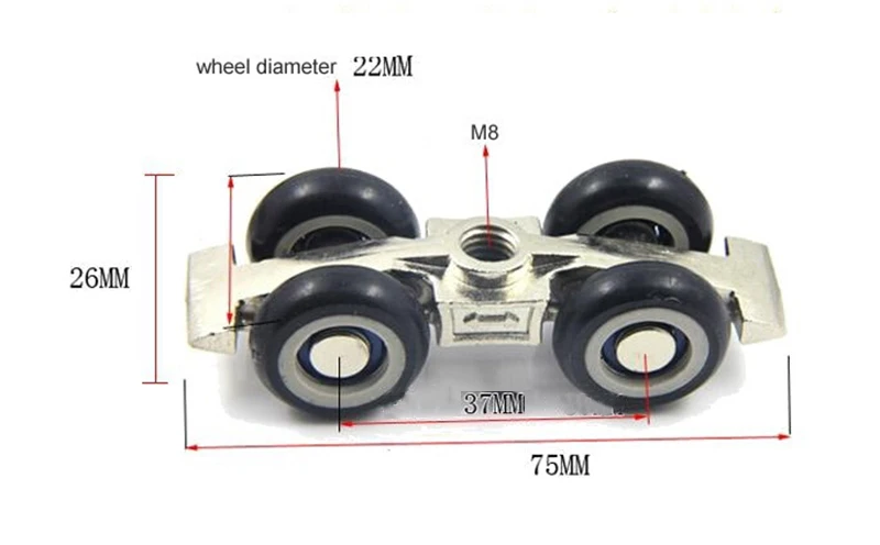 Фурнитура шкив для слайдов раздвижные двери подвесные рельсовые колеса малый