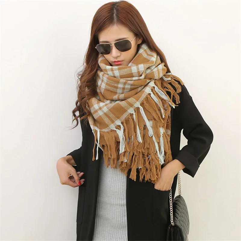 Gonzetank Luxury Brand 2017 Winter New Womens Long Black Khaki Multifunctional Sweet Warm Fashion Scarves and Shawl 200*65cm | Аксессуары