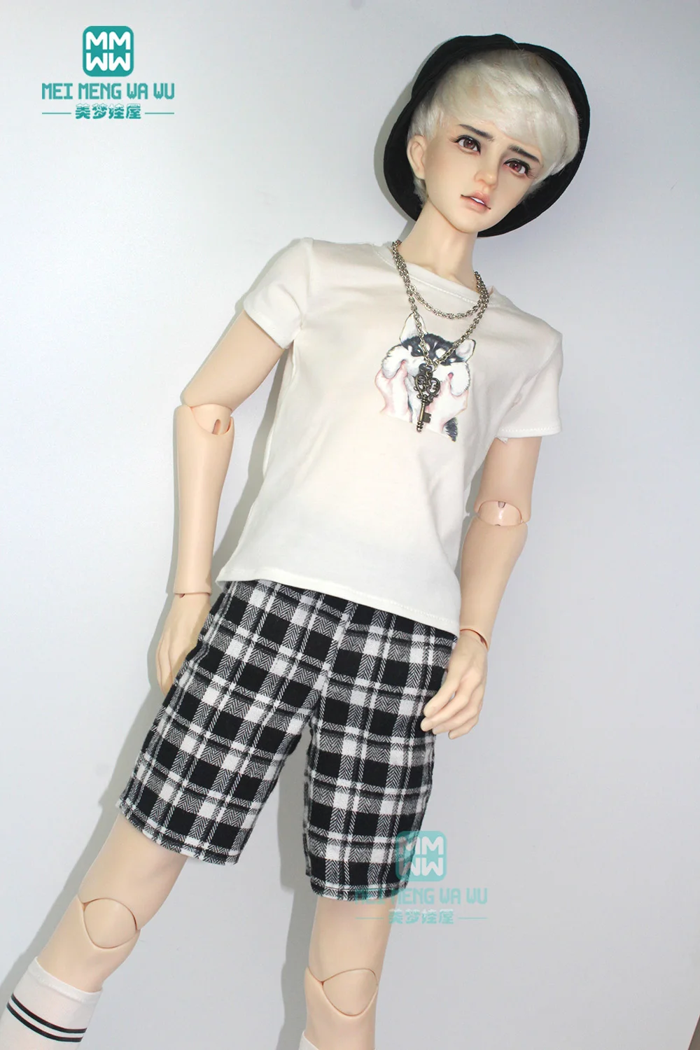 BJD аксессуары кукольная одежда для 67-70 см BJD uncle модные буквы с пальто, футболки, жилеты, шорты