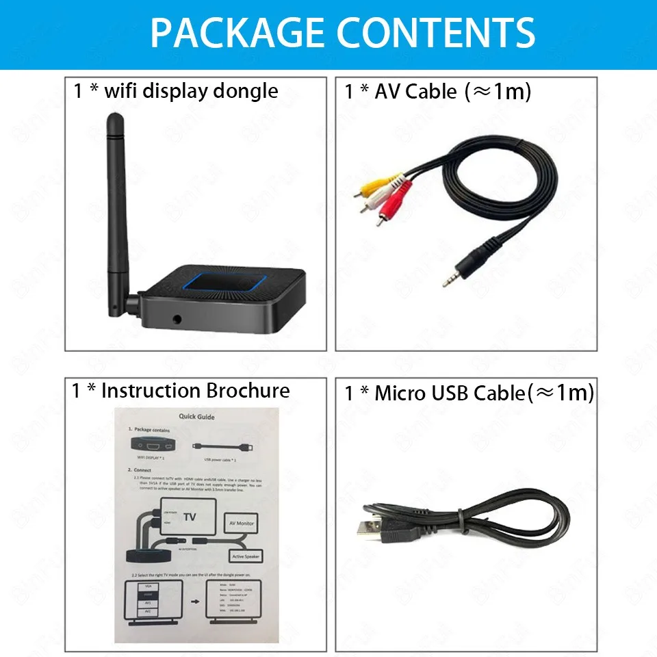 MHL беспроводной HDMI приемник Wifi Дисплей Dongle адаптер для Iphone Android Micro USB Type C