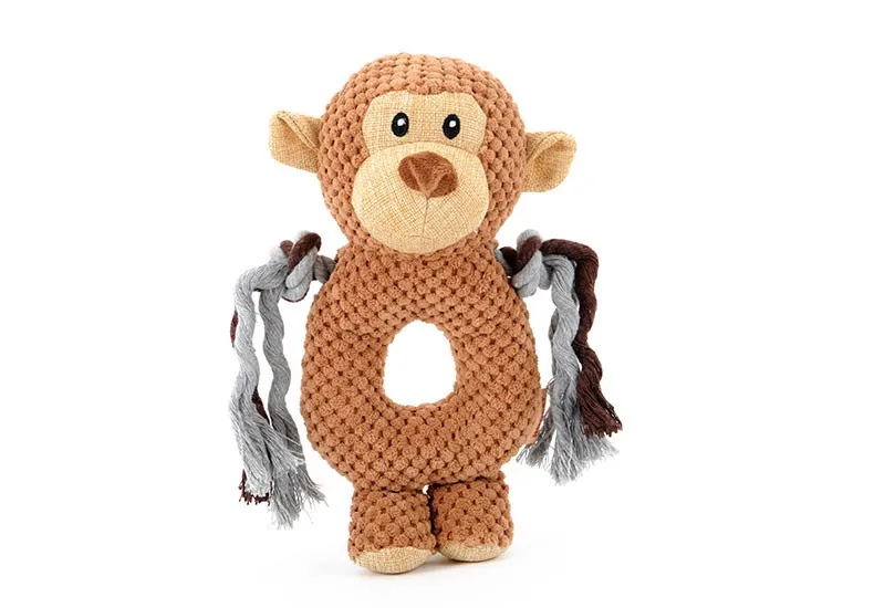 HOOPET pet dog Voice small toy dog toy monkey elephant ring pet toys pet training