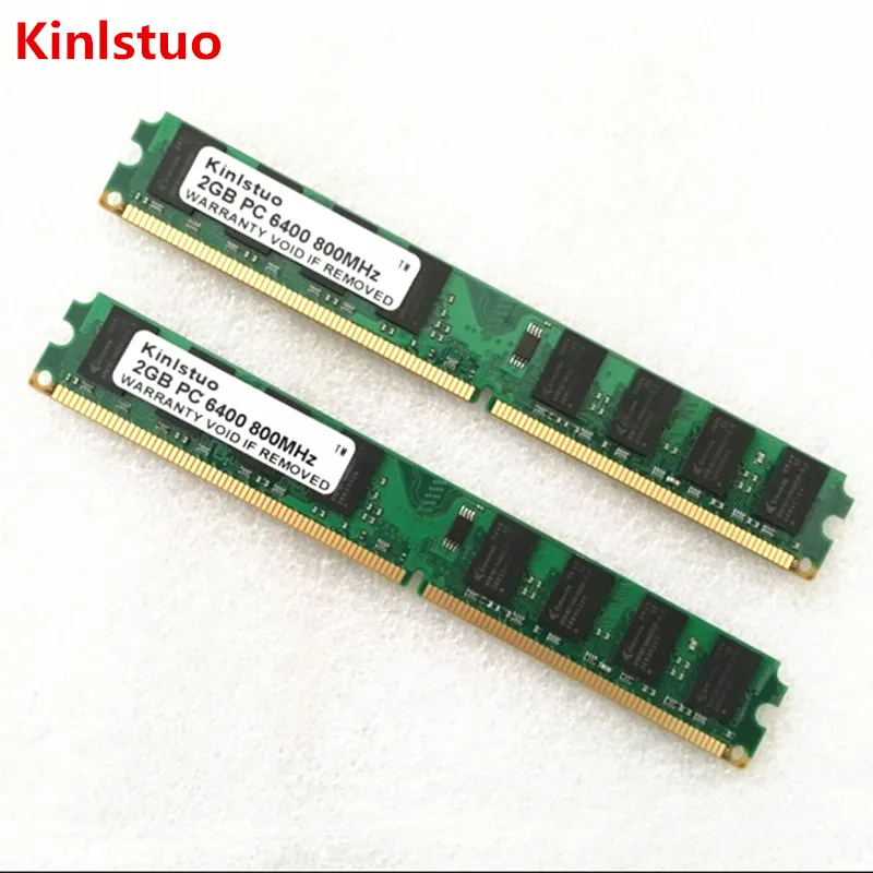 Kinlstuo DDR2 1GB 2GB 4GB 800MHz 667MHz memory for Desktop RAM (INTEL & AMD) System High Compatible