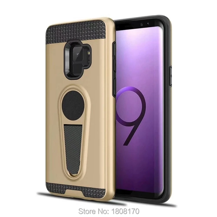 C-Ku автомобильный Магнитный присоска держатель Гибридный чехол для Samsung Galaxy S9 S8 Plus