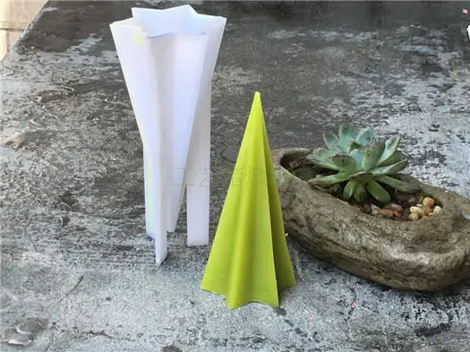 DIY Шестигранная звезда Свеча-конус изготовление свечей высокотемпературная