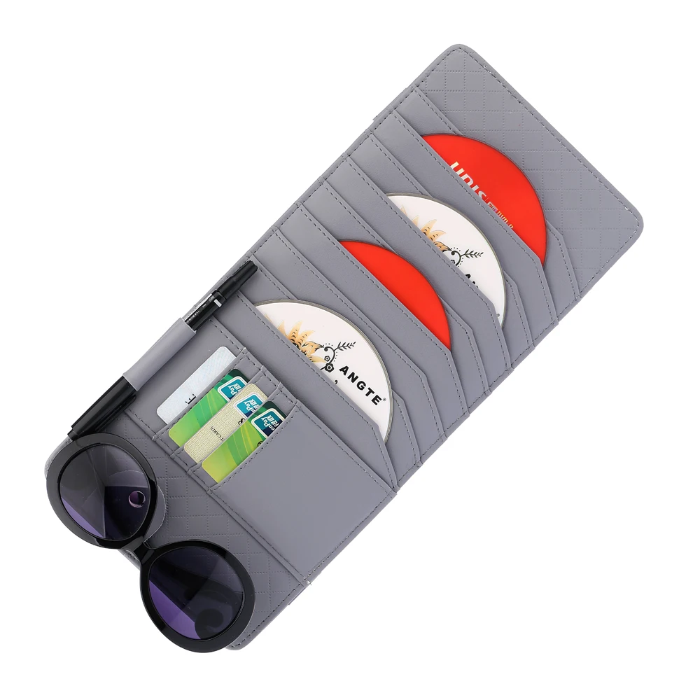 

Car Styling Interior Accessories Universal Multi-functional Car Sun Visor Glasses Clip CD Folder Card Holder Stowing Tidying