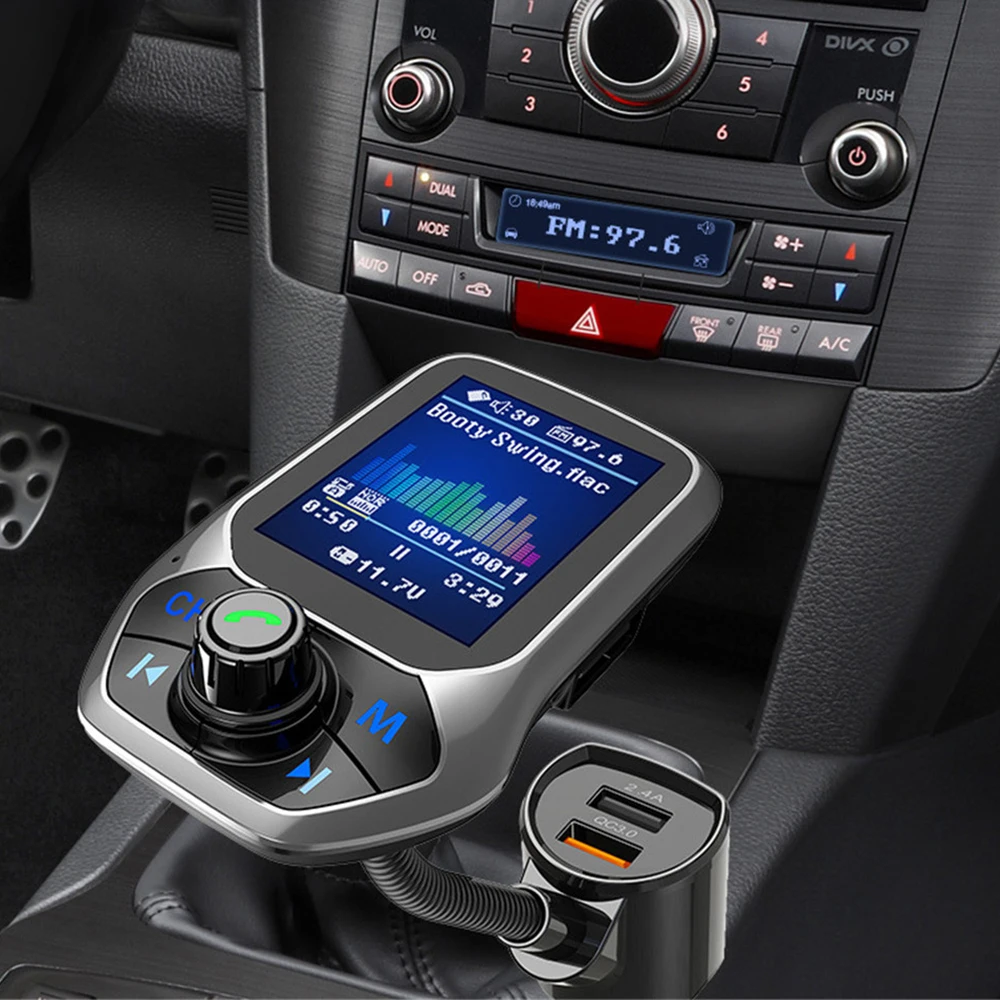 Автомобильный беспроводной Bluetooth MP3-плеер T43 FM-передатчик с громкой связью