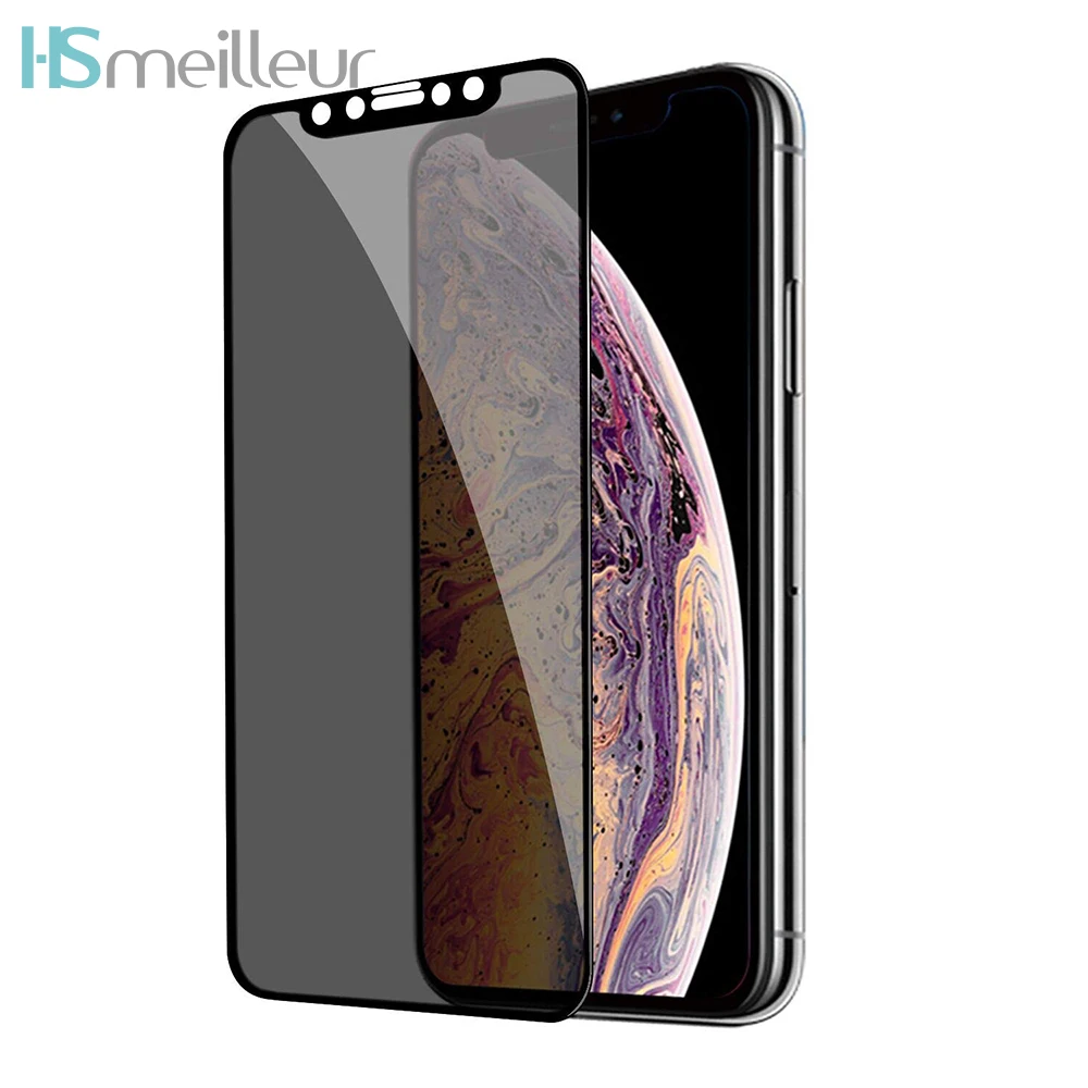 Защитная пленка для экрана Hsmeilleur iPhone XS Max XR X 8 7 Plus 6S с антишпионским покрытием из
