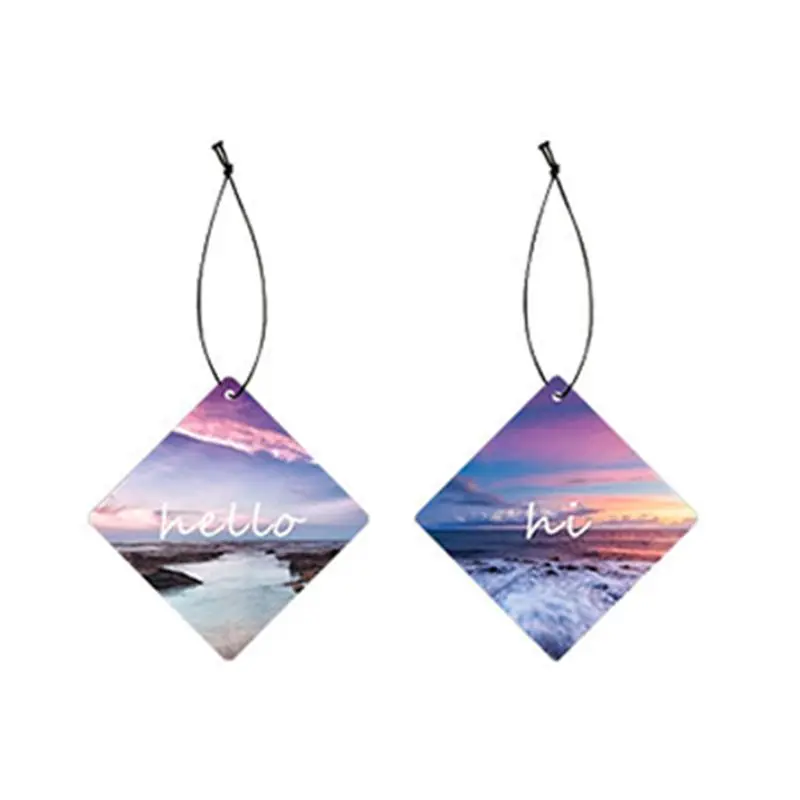 

Красочный Стайлинг подвесной автомобиль Твердые парфюмерные бумаги украшение салона автомобиля освежитель воздуха зеркало Автомобильные...