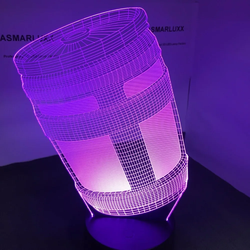Chug твердого английского фарфора 3D светодиодный светильник USB ночник лампа OEM ODM
